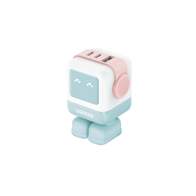 [35856B] Cargador RobotGaN de 65W Serie UNO | 3 Puertos de Carga