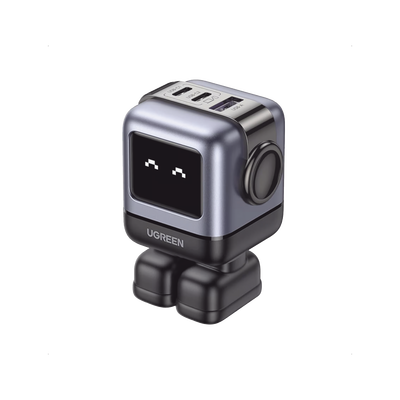 [15570B] Cargador RobotGaN de 65W Serie UNO | 3 Puertos de Carga