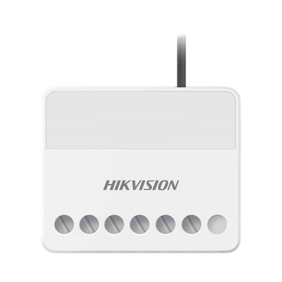 [DS-PM1-O1L-WB] (AX PRO) Relevador Inalámbrico / 1 Entrada de Alarma 24/7 / 1 Salida de Relevador