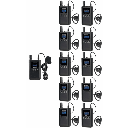 Kit para guía turístico de 1 transmisor y 10 receptores