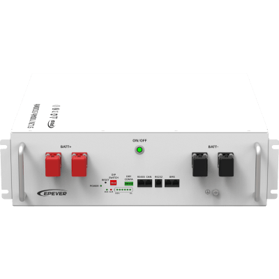 [LFP100EP51.2V2] Batería LiFePO4 51.2Vcc 5.12Kwh, 100Ah, 4UR, Alta Seguridad