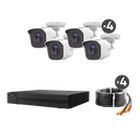 KIT TurboHD 1080p / DVR 8 canales con H.265+ / 4 Cámaras