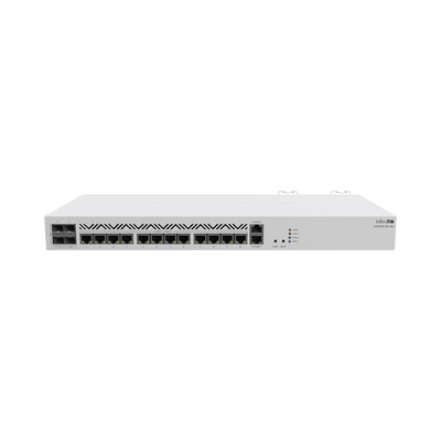 [CCR2116-12G-4S+] Cloud Core Router 16 Nucleos ARM, 12 puertos Gigabit, 4 SFP+