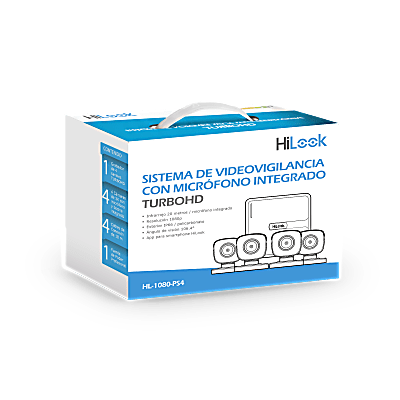 [HL-1080-PS4] (MICRÓFONO Integrado) Kit TurboHD 1080p Lite / DVR 4