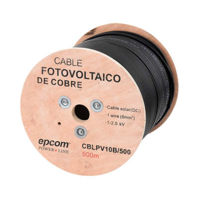 [CBL-PV-10B/500] Carrete de 500 Metros / Cable Fotovoltaico Negro / 6mm²