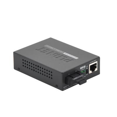 [GT-802] Convertidor de Medios UTP/ Fibra Óptica de 1000 Mbps,