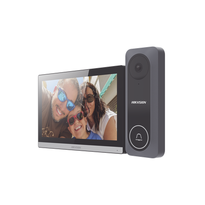 [DS-KIS312-P] Kit de Videoportero Hibrido TurboHD con Pantalla LCD touch