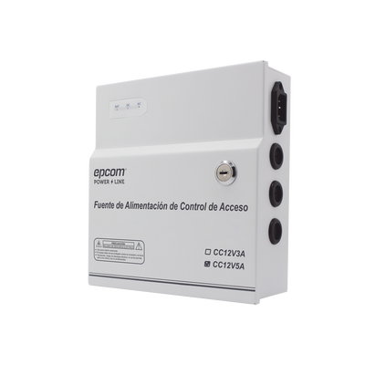 [AC-PS-T12-05] Fuente de alimentación 12V 5A con respaldo y temporizador
