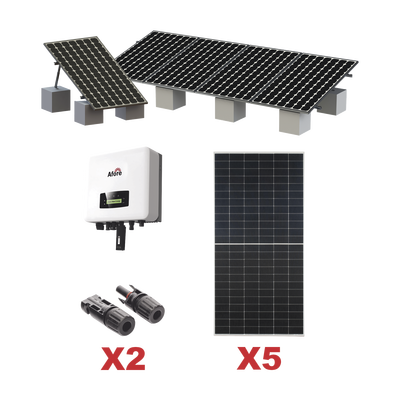 [HNS3000TLKIT1] Kit solar interconexión 7kW 220V con inversor y montaje
