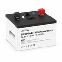 Batería de litio LiFePO4 12.8 V 100 Ah con pantalla LCD