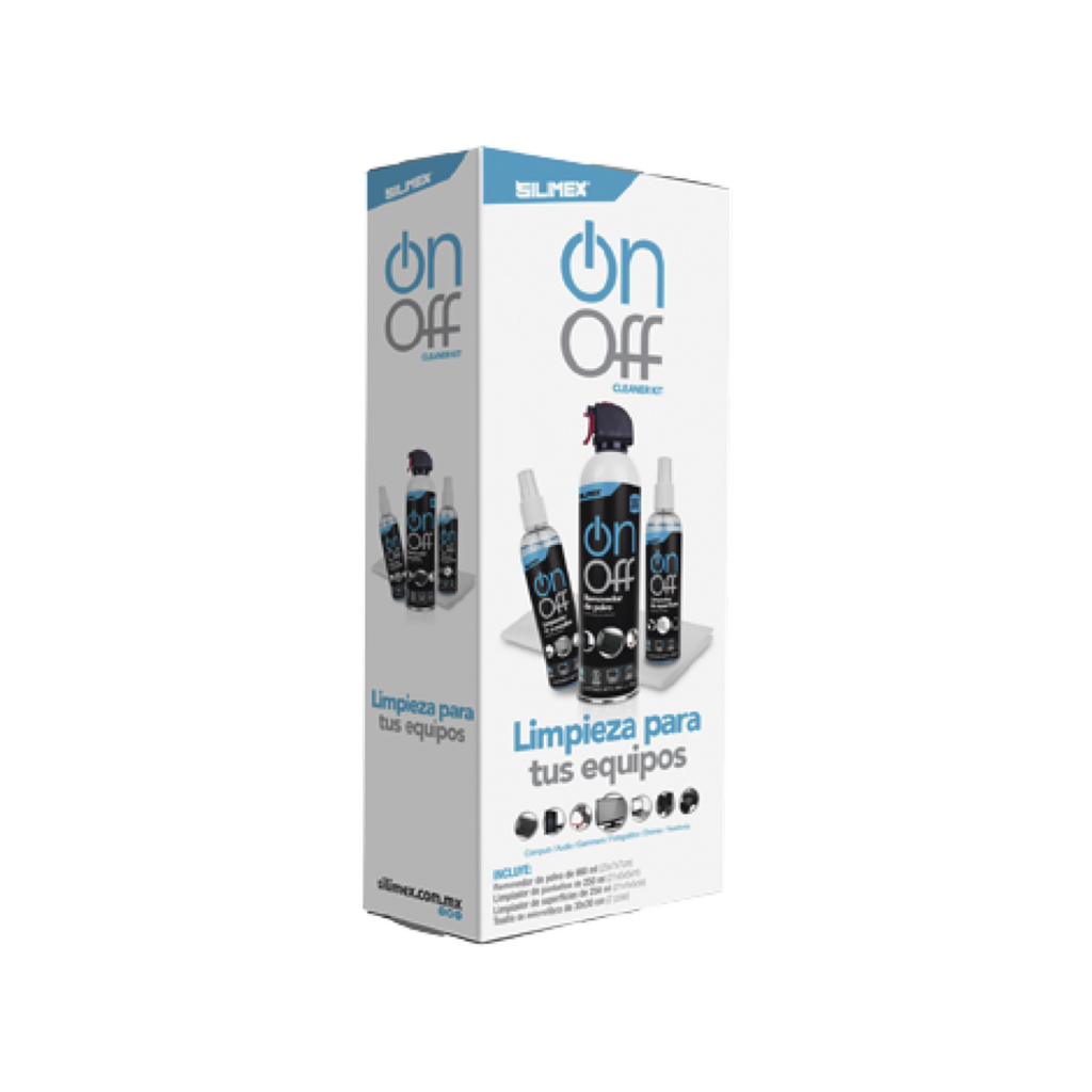 [ON-OFF-CLEANER-PACK] Silimex On Off Kit de Limpieza Electrónica 5 Piezas