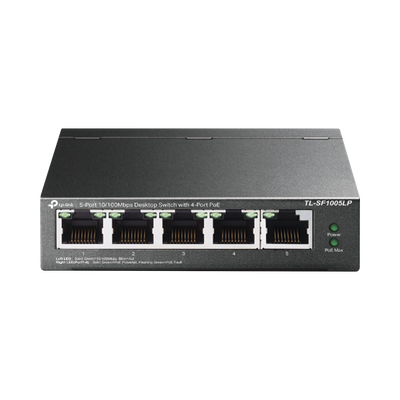 Switch PoE No Administrable de Escritorio / 5 puertos 10/100