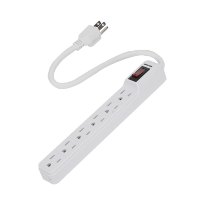 [SYS-136201] Multicontacto con cable 30 cm. 6 tomas 127 Vca línea,