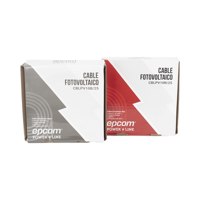 [KIT2CBLPV10RB/25] Kit de 2 rollos de 25 metros de cable fotovoltaico de cobre,