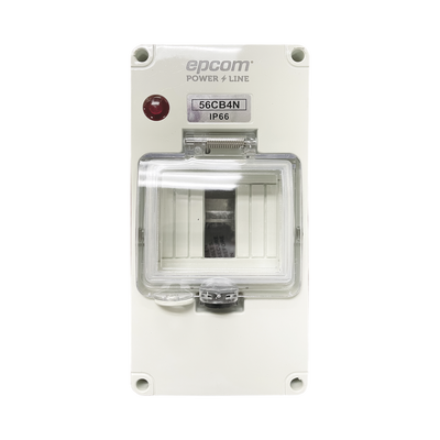 [F56CB4N] Gabinete Plástico para Exterior IP66 para Riel Din