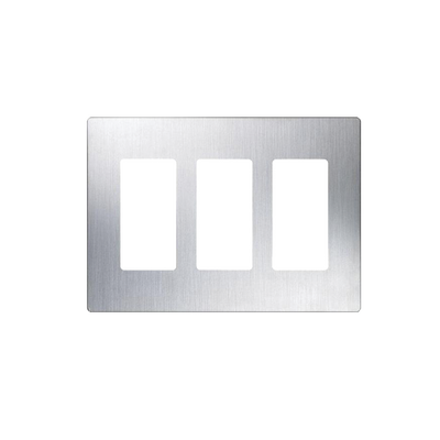 [CW3SS] Tapa Color Metalico para interruptor o dimmer Lutron, 3