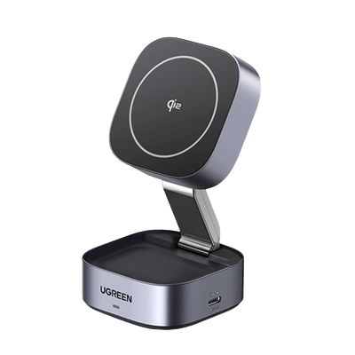 Cargador Inalámbrico 2 en 1 / Qi 2 15W / Base Auriculares