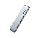 Hub USB-C 6 en 1 / 2xUSB-A 3.0 5Gbps / HDMI 4K@30Hz / PD