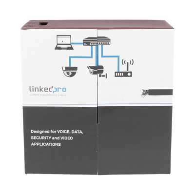 [PRO-CAT-5-EXT-LITE-DJ] Bobina de Cable UTP 305 Metros (1000 Pies), Cat5e con Doble