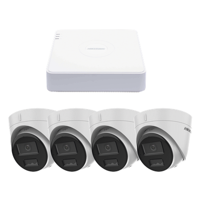 [KIPCV2M/4T] Kit IP 1080p (2 Megapixel) / NVR de 4 Canales con 4 Puertos