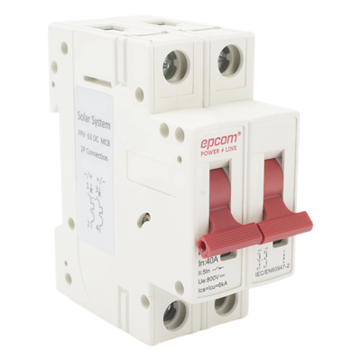 Protección Térmica/ Interruptor 2P, 40 A,  Corriente