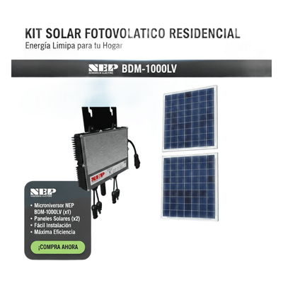 Kit Solar Interconexion  / 1kW  127Vca / Microinversores