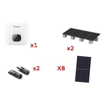Kit Solar Interconexion  / 5kW  220Vca / Inversor GROWATT /