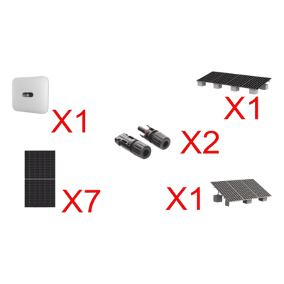 [SUN20004KTKIT] Kit Solar Interconexion  / 4 kW  220Vca / Inversor HUAWEI/