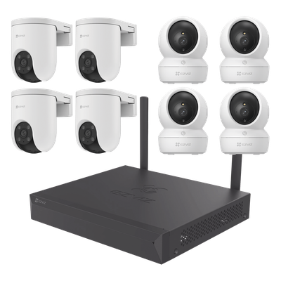 [KIT/CSX5S/8W] Kit de cámaras Wi-Fi / 3 Megapixel / Incluye 8 Cámaras (4