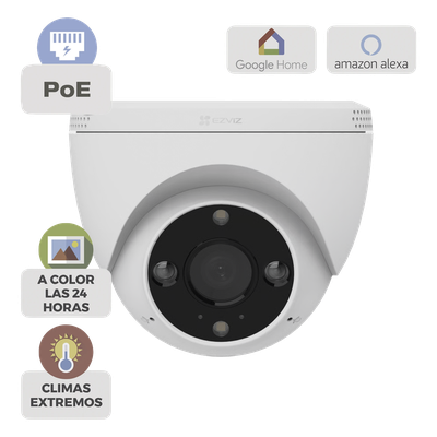 Cámara IP Domo PoE / Resolución 2K  3 Megapixel / Visión