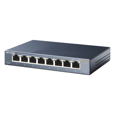 Switch Gigabit no administrable de 8 puertos 10/100/1000