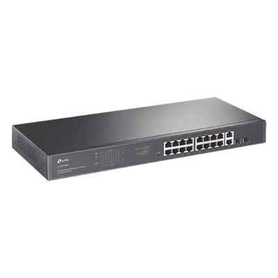 Switch no administrable de 16 puertos 10/100/1000Mbps y PoE