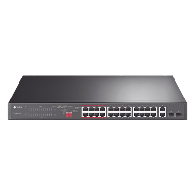 [TL-SL1226P] Switch No Administrable 24 Puertos PoE+ 10/100 Mbps / 2