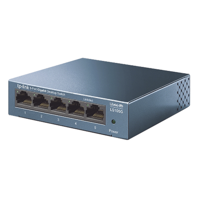 [LS105G] Switch de escritorio Gigabit de 5 puertos 10/100/1000Mbps,
