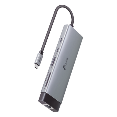 Adaptador HUB 9 en 1, 1 puerto USB-C entrada, 1 puerto HDMI