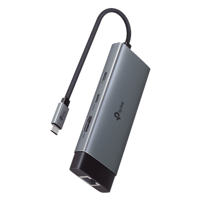 [UH6120C] Adaptador HUB 6 en 1, 1 puerto USB-C entrada, 1 puerto HDMI