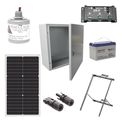 [PL12K] Kit Solar de 12 Vcc para alimentar energizador de cerca