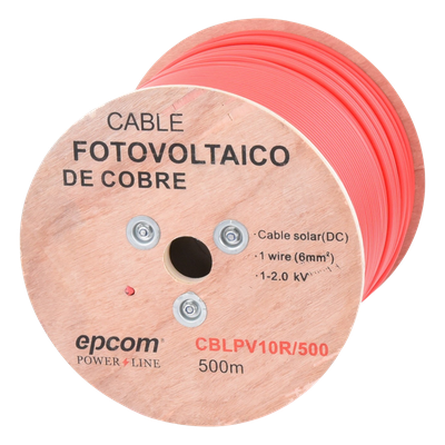 [CBL-PV-10R/500] Carrete de 500 Metros / Cable Fotovoltaico Rojo  / Material