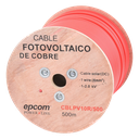 Carrete de 500 Metros / Cable Fotovoltaico Rojo  / Material