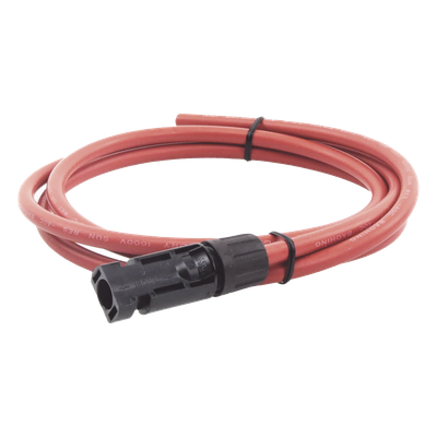 [CBL-MC4-1.5R] Cable Fotovoltaico, 1.5 m, Rojo, Calibre 10 AWG con Terminal