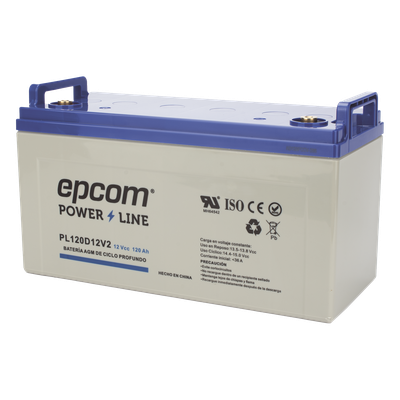 [PL120D12V2] Batería de respaldo 12 120 Ah AGM | Certificada UL94-HB