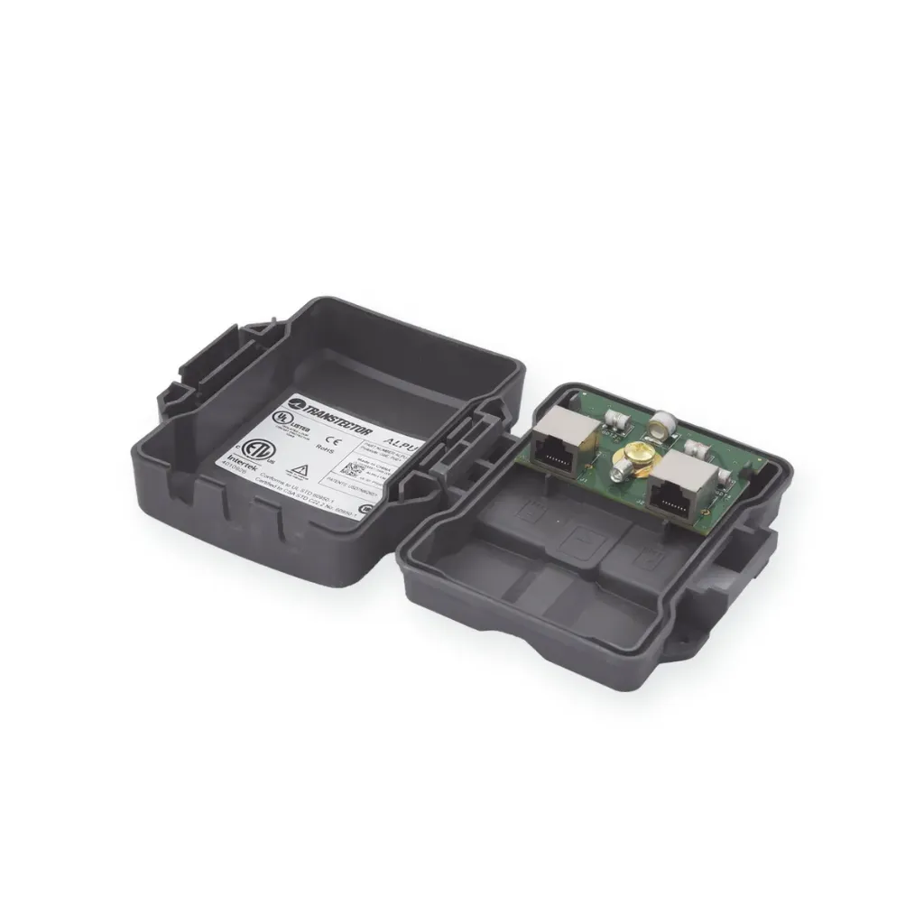 Protector PoE+ Gigabit Transtector para Exterior con GDT