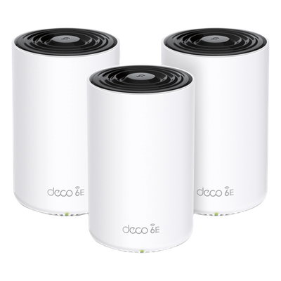 [DECO-XE75PRO-3PACK] Sistema Mesh Wi-Fi 6E / Triple Banda AXE5400 / Cobertura