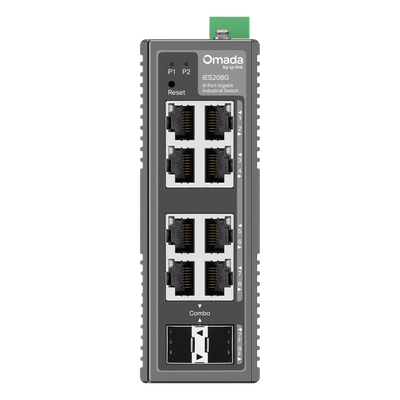 Switch Industrial Easy Managed / 8 Puertos Gigabit / 2×
