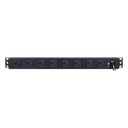 PDU Básico Rack / 8 Salidas NEMA 5-15R Traseras / 15 Amp /