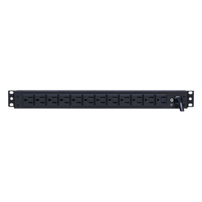 [PDU15B12R] PDU Básico Rack / 12 Tomas NEMA 5-15R Traseras / 15 Amp /