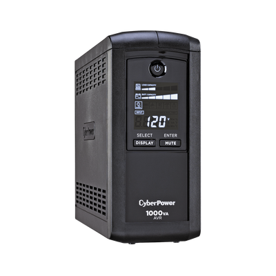 [CP1000AVRLCD] UPS 1000VA/600W CP1000AVRLCD, Línea Interactiva, 9 Tomas, Mini Torre