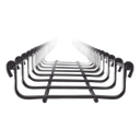 Charola Tipo Malla / 100 mm x 33 mm / Electro Zinc 15-20 μm