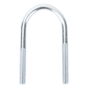 Abrazadera Tipo U / 1/2 Pulgada / Acabado Electro Zinc /
