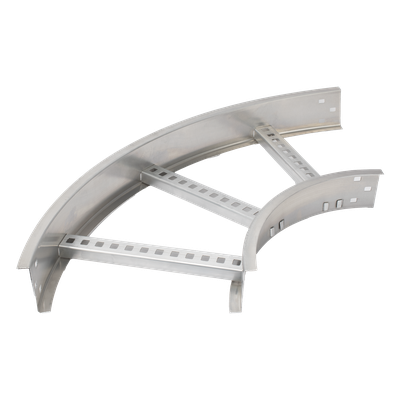 Curva Horizontal de Aluminio / Perfil Z / Peralte 3 1/4"